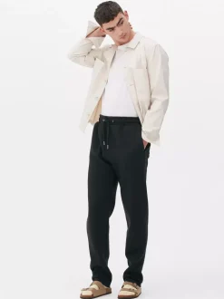 Ściągane sznurkiem spodnie dresowe ze zwężanymi nogawkami