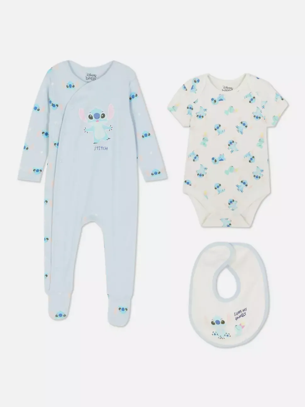 3-częściowy komplet dla noworodka ze Stichem Disneya