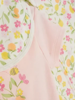 3-częściowy zestaw ubranek w kwiaty dla noworodka