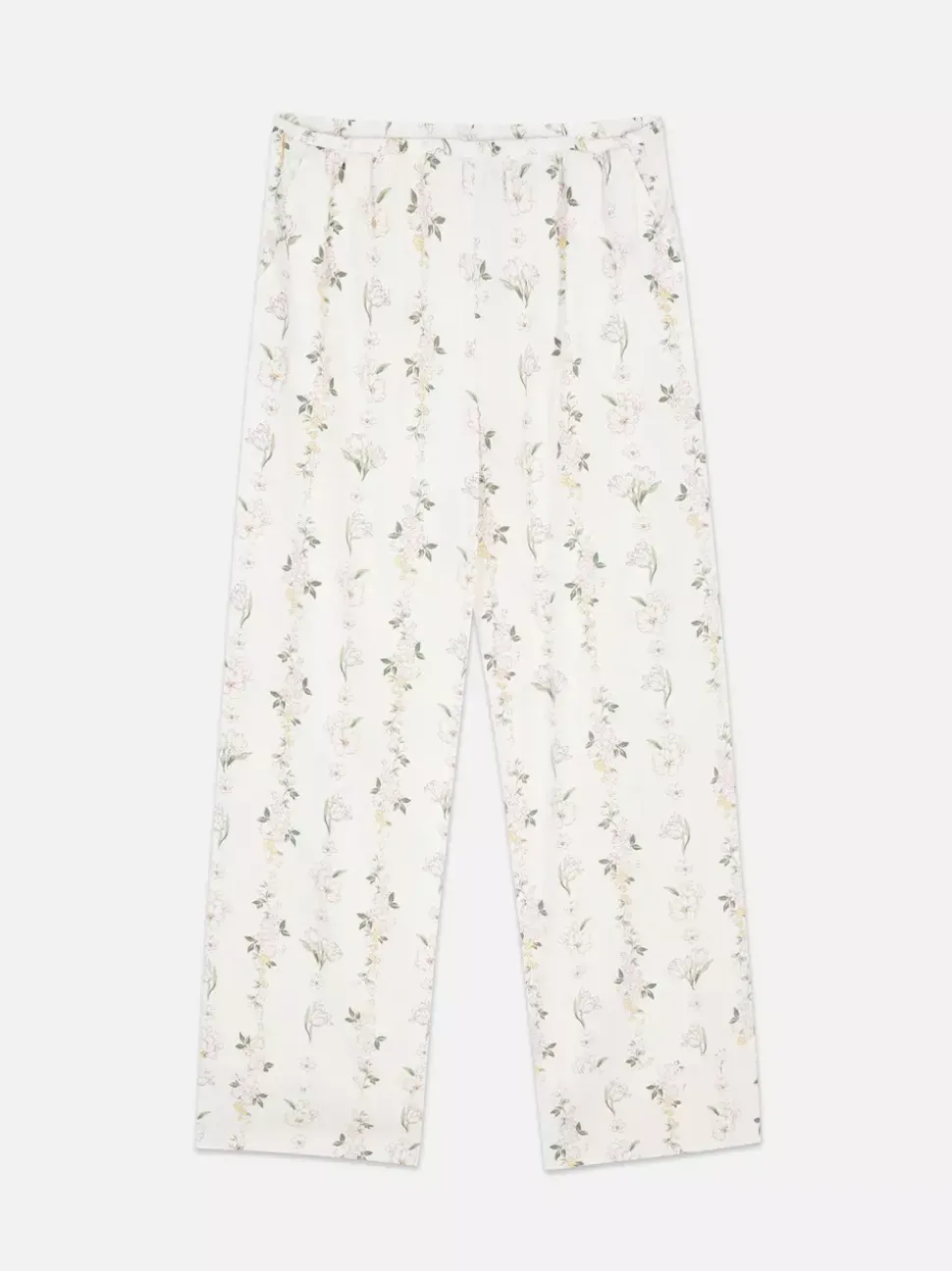 Dół od piżamy z kwiatowym nadrukiem