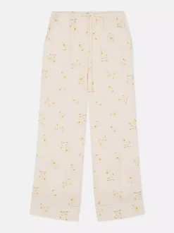 Dół od piżamy z kwiecistymi nogawkami