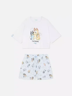 Damska piżama z T-shirtem i szortami z Blue