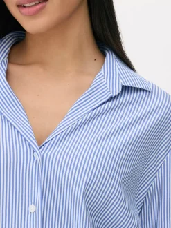 Dżersejowa koszula oversize w paski