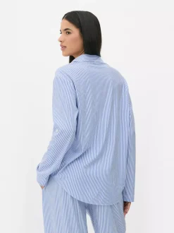 Dżersejowa koszula oversize w paski