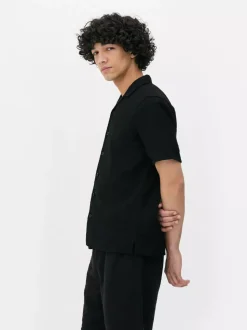 Dżersejowa koszula z zapięciem na guziki