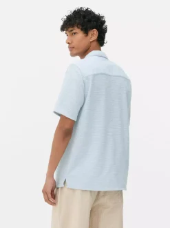 Dżersejowa koszula z zapięciem na guziki