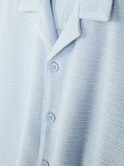 Dżersejowa koszula z zapięciem na guziki