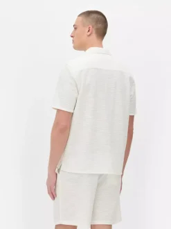 Dżersejowa koszula z zapięciem na guziki