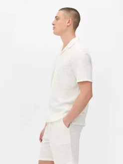 Dżersejowa koszula z zapięciem na guziki