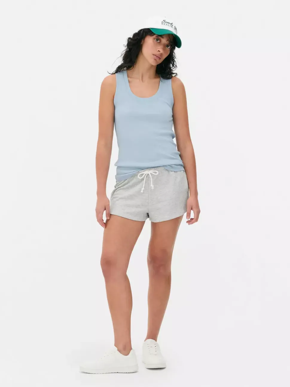 Dżersejowa koszulka prążkowana bez rękawów