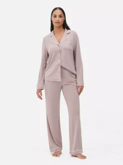 Dżersejowa piżama typu boyfriend