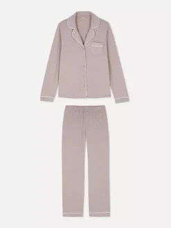 Dżersejowa piżama typu boyfriend