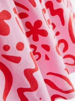 Dżersejowa sukienka bez rękawów ze wzorem tie-dye