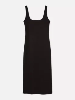 Dżersejowa sukienka bez rękawów