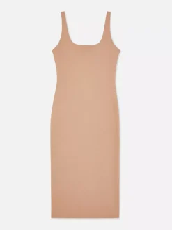Dżersejowa sukienka bez rękawów