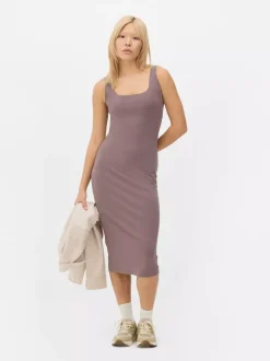 Dżersejowa sukienka bez rękawów