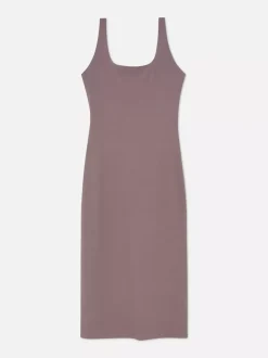 Dżersejowa sukienka bez rękawów