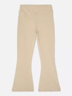 Dżersejowe legginsy z rozszerzanymi nogawkami