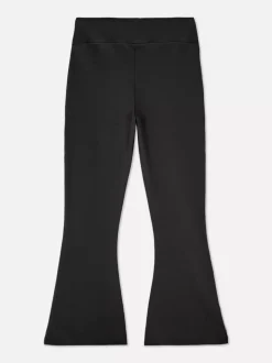 Dżersejowe legginsy z rozszerzanymi nogawkami