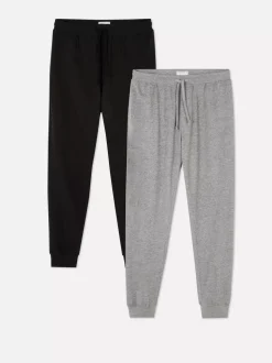 Dżersejowe spodnie od piżamy, 2 pary