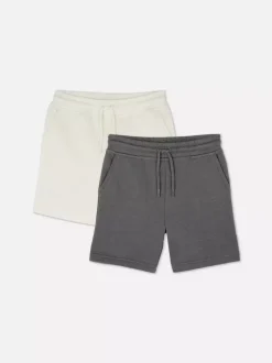 Dżersejowe szorty ściągane sznurkiem, 2 pary
