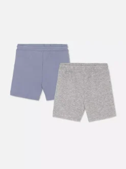 Dżersejowe szorty ściągane sznurkiem, 2 pary