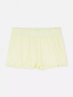 Dżersejowe szorty od piżamy z muszelkowym brzegiem