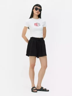 Dżersejowe szorty ze sznurkiem