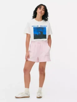 Dżersejowe szorty ze sznurkiem