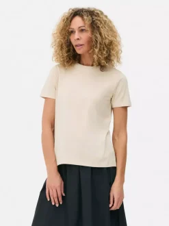 Dżersejowy niezbędny T-shirt z krótkim rękawem