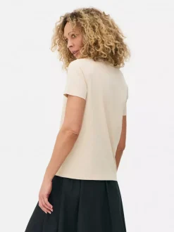 Dżersejowy niezbędny T-shirt z krótkim rękawem