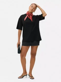 Dżersejowy T-shirt oversize Essential