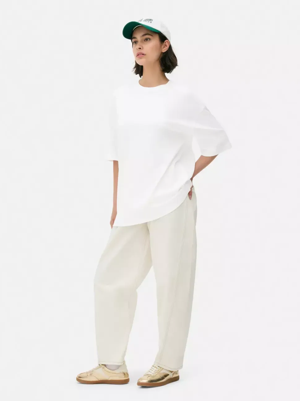 Dżersejowy T-shirt oversize Essential