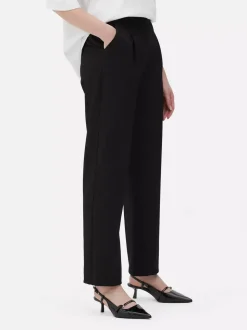 Dopasowane spodnie z prostą nogawką, część zestawu