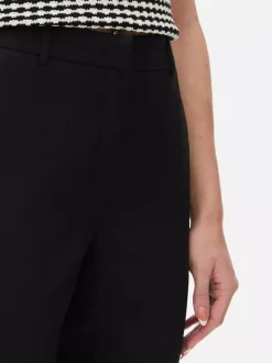 Dopasowane spodnie z wysokim stanem