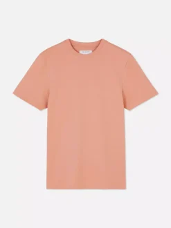 Dopasowany T-shirt o wysokiej zawartości bawełny