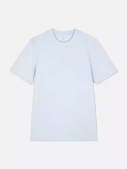 Dopasowany T-shirt o wysokiej zawartości bawełny