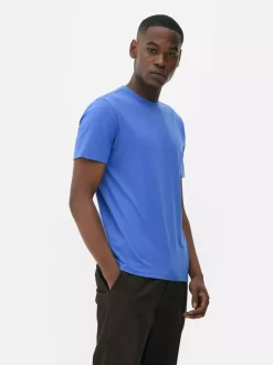 Dopasowany T-shirt o wysokiej zawartości bawełny