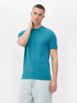 Dopasowany T-shirt o wysokiej zawartości bawełny