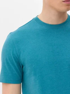 Dopasowany T-shirt o wysokiej zawartości bawełny