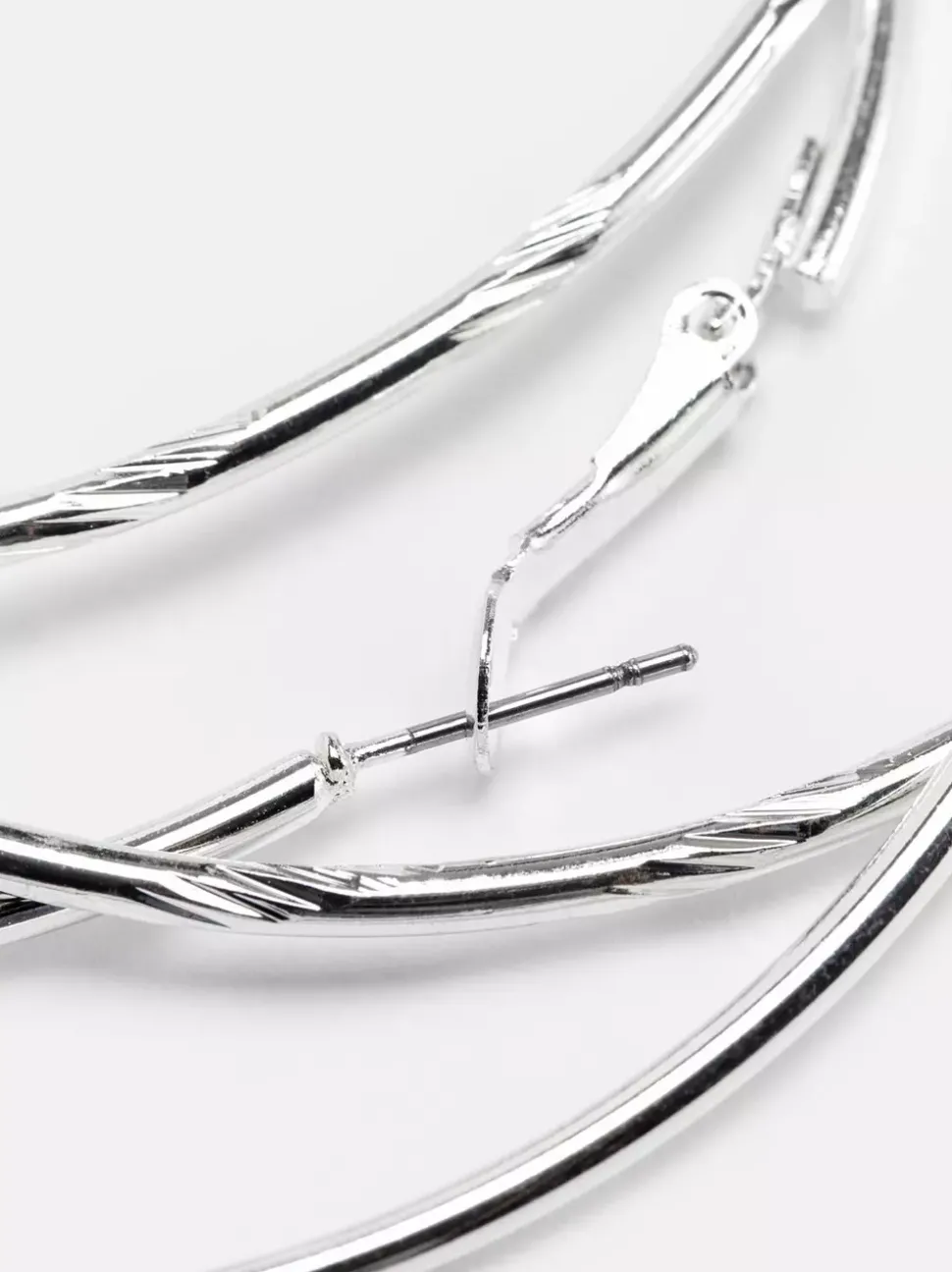 Duże kolczyki koła, 2 pary