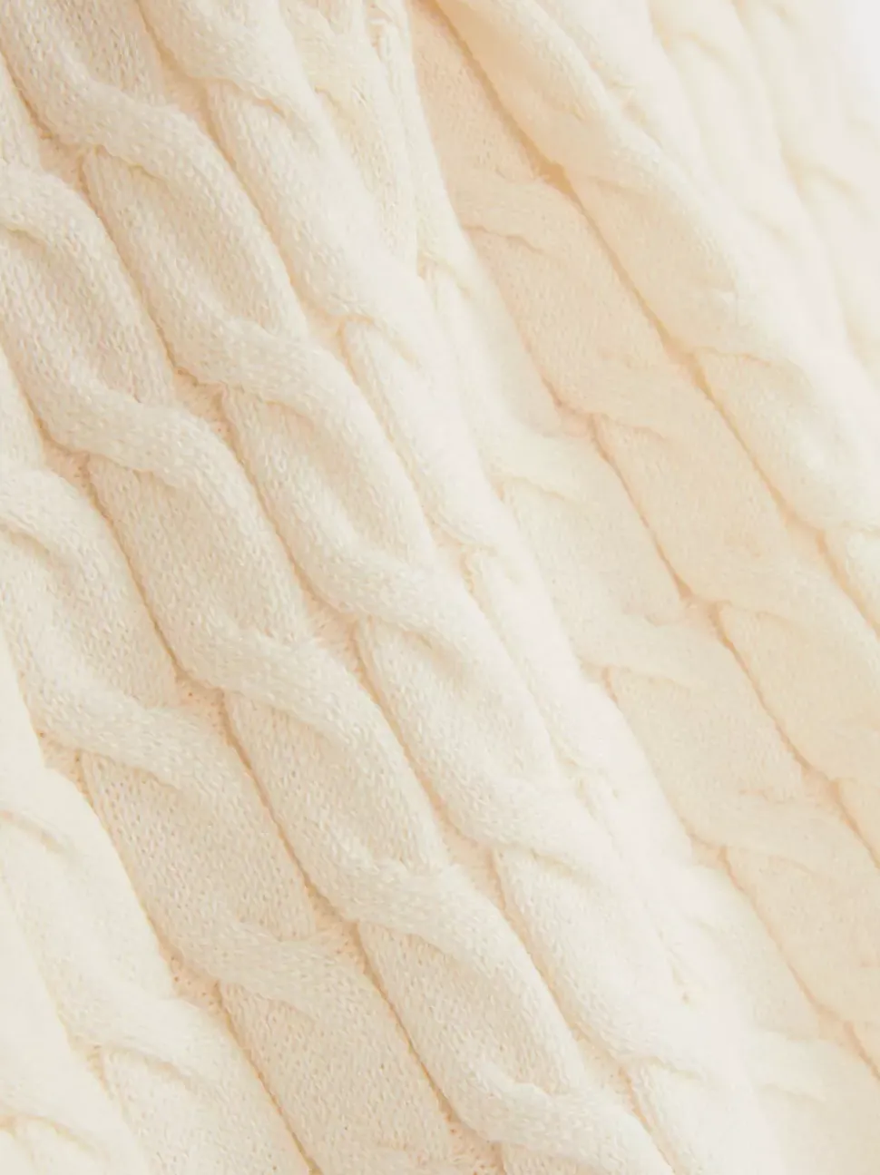 Długa koszulka bez rękawów o splocie warkoczowym