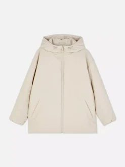 Długa kurtka przeciwdeszczowa