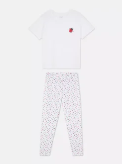 Długa piżama dżersejowa