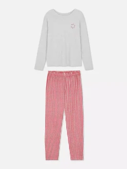 Długa piżama dżersejowa