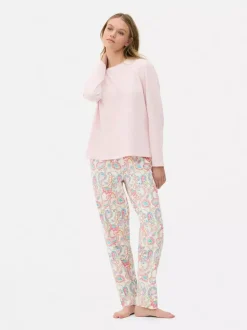 Długa piżama dżersejowa