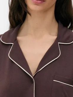 Długa piżama w stylu boyfriend