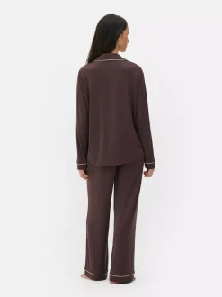 Długa piżama w stylu boyfriend