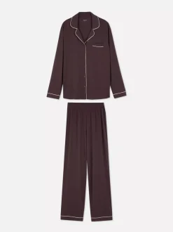 Długa piżama w stylu boyfriend