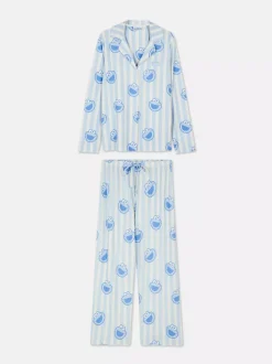 Długa piżama z motywem Ulicy Sezamkowej